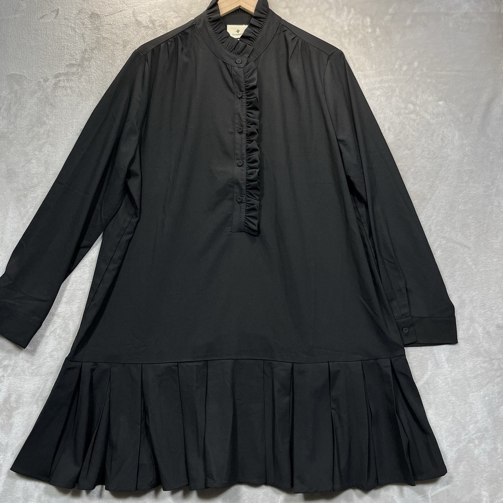 Tuckernuck Dress Black XXL Crepe Tate Classic Minimalist